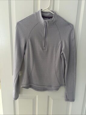 Women's Light purple Quarter-Zip Long Sleeve Pullover